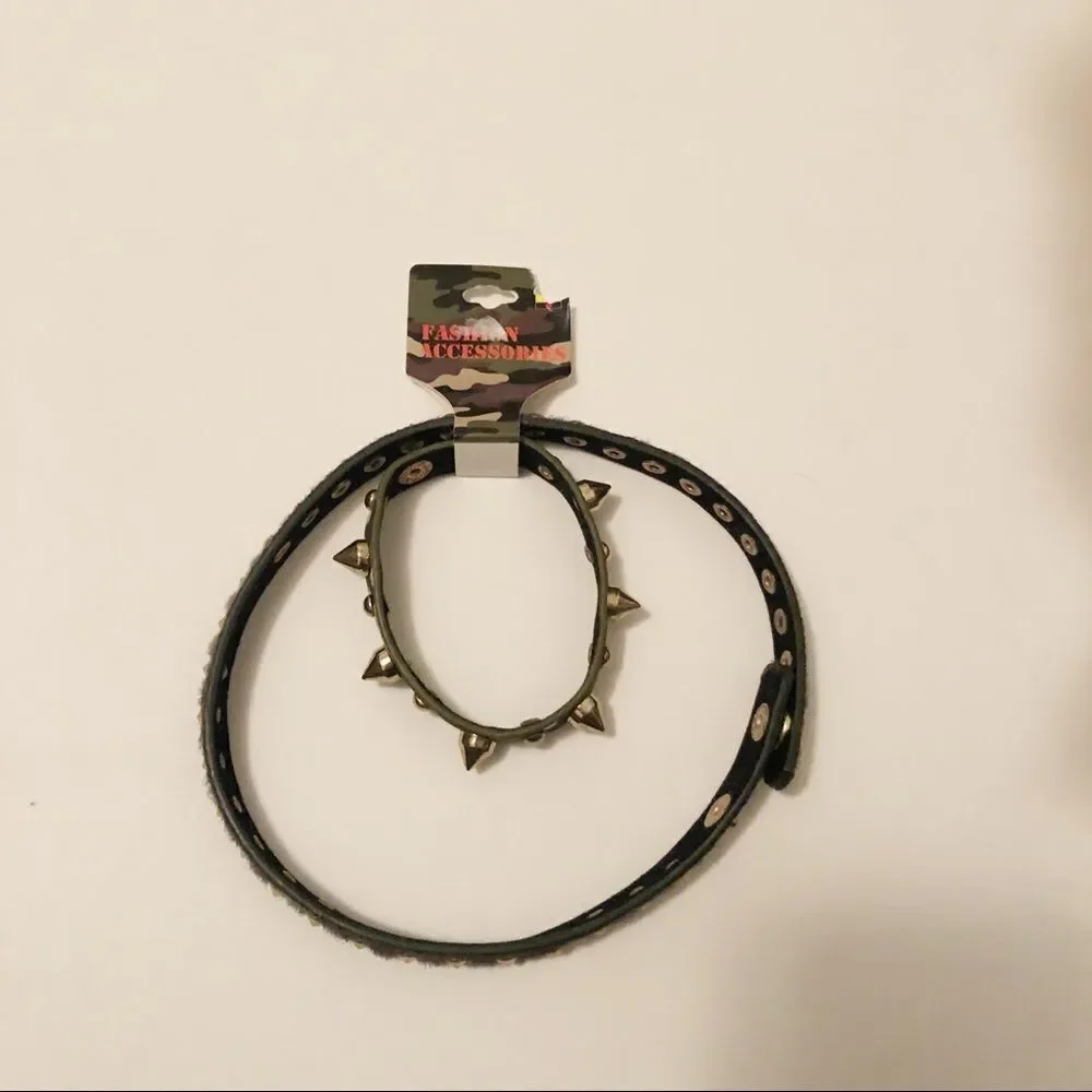 ‎Girls Camo/Stud Jewelry Set
